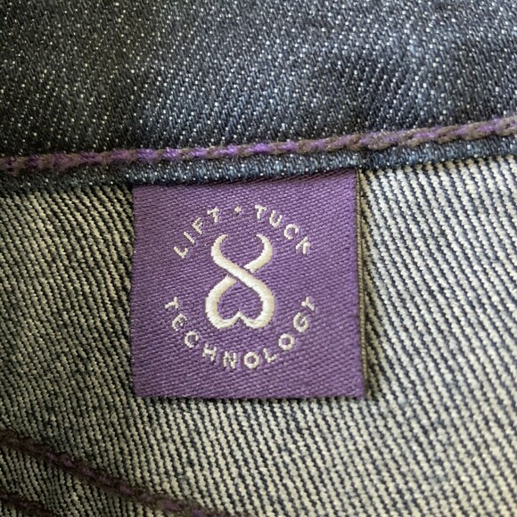 NYDJ Bootcut Blue Lift Tuck Technology Embroidered Pocket Jeans 2 - Picture 9 of 10